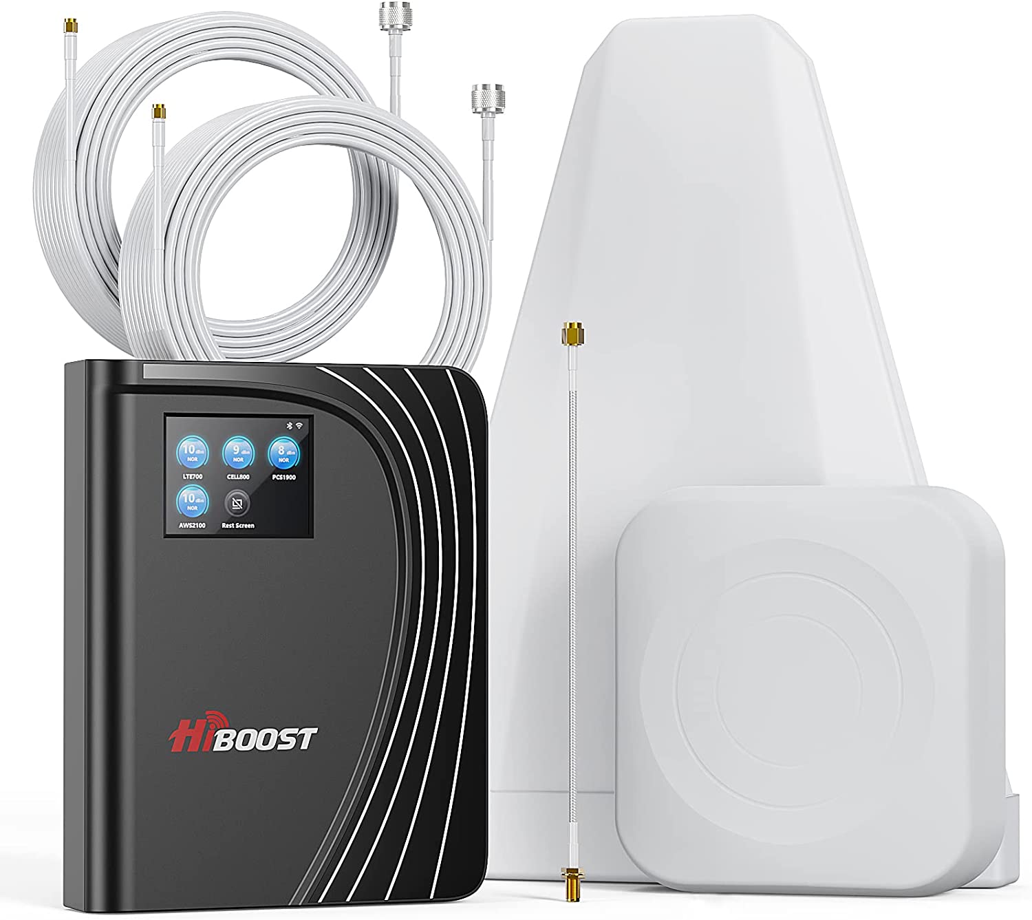 Hiboost Home MultiRoom - Cell Phone Signal Booster | Boosts 4G LTE & 5G up to 6,000 sq ft for All U.S. Carriers - Verizon, AT&T, T-Mobile & More | Touch Screen Monitor with 2 Antennas| FCC Approved - Image 5